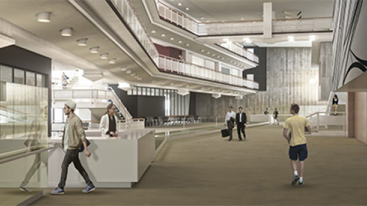 Staatsbibliothek Scharoun Eingang Einlasskontrolle